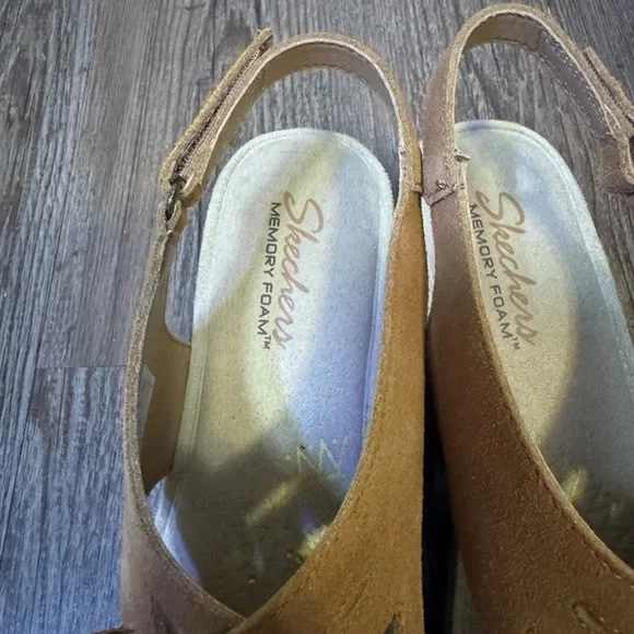 Women's Sketchers Chestnut Parallel Love Song Wedge Sandals Size 10 Like New - Picture 5 of 10